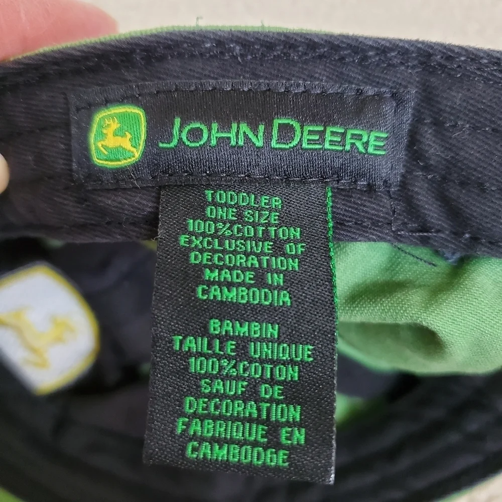 John Deere Toddler Cap.